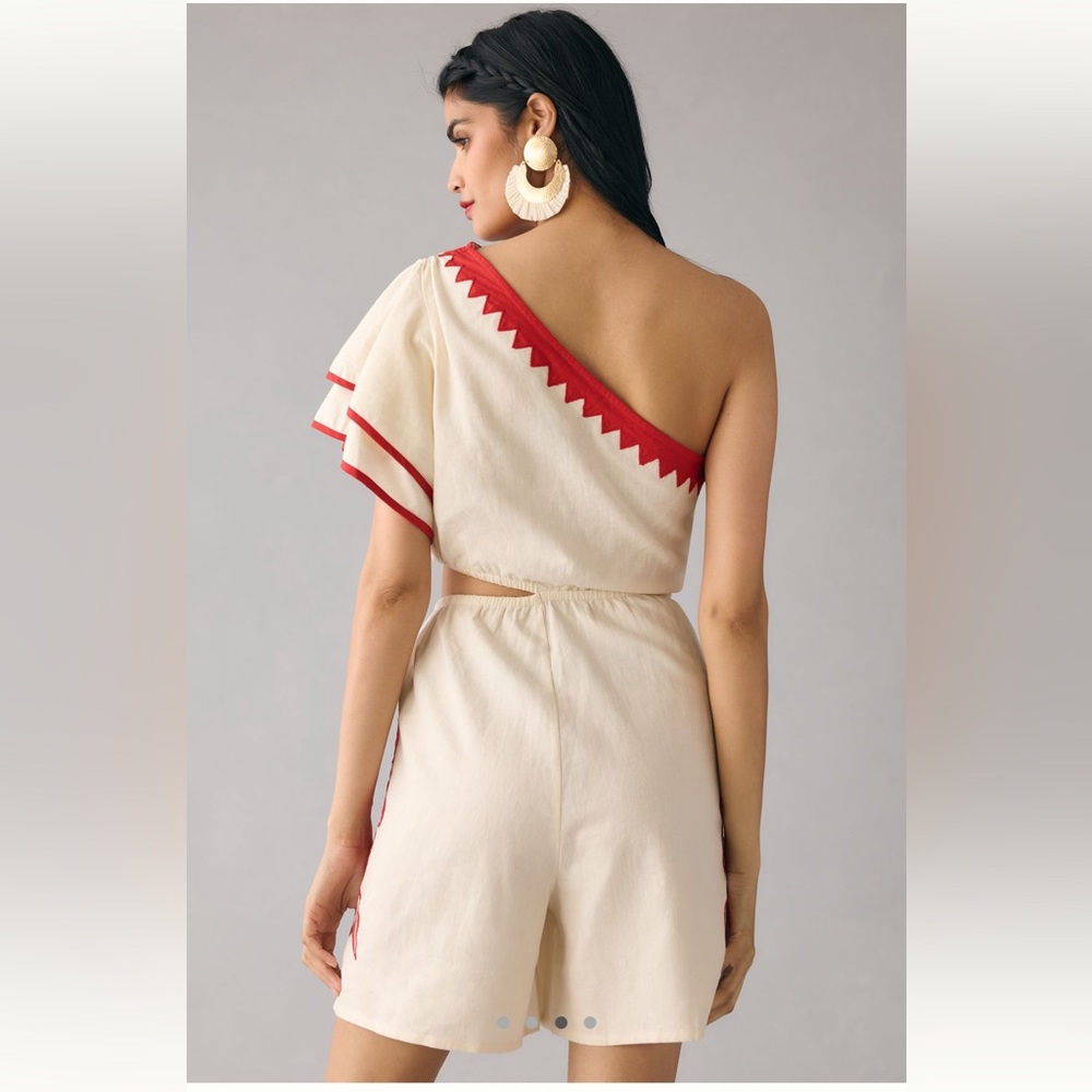 NWT Farm Rio One-Shoulder Toucan Romper - Picture 2 of 7